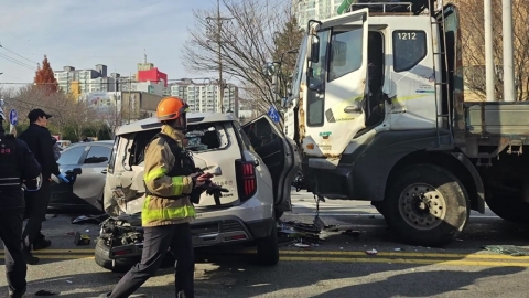 8th crash in Mokpo, South Jeolla Province...11 Injured