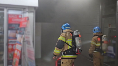 At the Incheon subway line No. 1, the fire...a non-stop passage