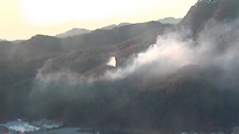 Fire in Inje, Gangwon Province.2ha disappearance