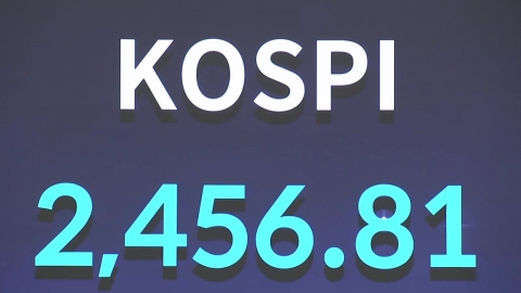 KOSPI retreats to 2,450 mark on foreign selling...KOSDAQ also falls