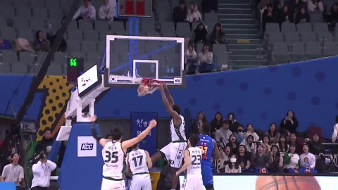 'Onuaku Reversal Dunk' DB wins 10 consecutive games against Samsung