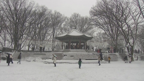 "With New Year's wishes..."Namsan Octagonal Pavilion Crowded with Citizens