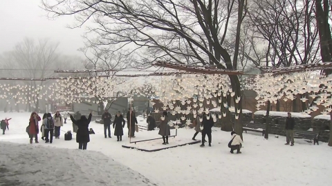 "With New Year's wishes..."Namsan Octagonal Pavilion Crowded with Citizens