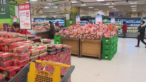 "Strawberry, tangerine, radish" all went up.Just sighing before the Lunar New Year's Day.