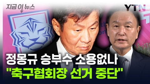 The election of the president of the Korea Football Association...The court that raised Huh Jung-moo's hand. [This is news]