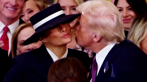 A secret that only Melania knows...Trump's Kisses Blocked by 'Hats' [Now News]