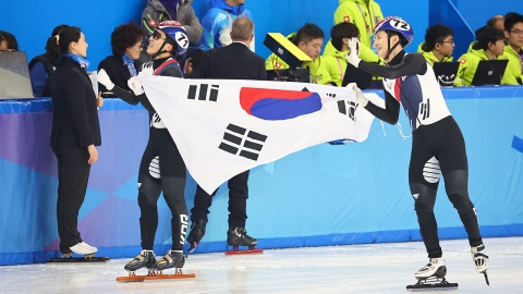  쇼트트랙 박지원·장성우, 남자 500m 은·동...린샤오쥔 '금'