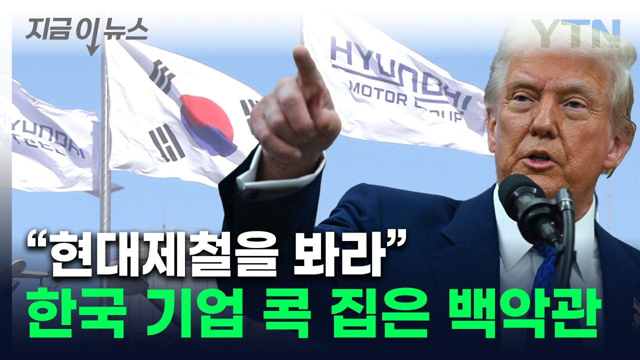 "한국 기업, 현대제철을 봐라"...관세 홍보 도중 콕 집은 美 백악관 [지금이뉴스]