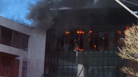  부산 기장군 리조트 공사장 화재...4명 사망