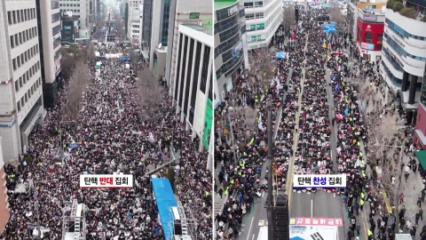 여야 주말 장외 여론전 가열…반으로 쪼개진 민심