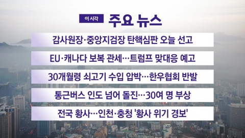 [YTN 실시간뉴스] 감사원장·중앙지검장 탄핵심판 오늘 선고