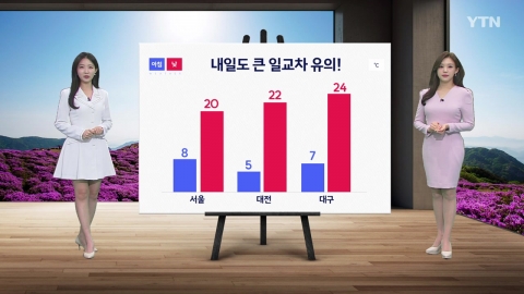 [날씨] 내일도 큰 일교차 유의...목요일 전국에 비