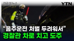 음주 단속 경찰관 치고 도망간 남성..."경찰, 허리와 어깨 크게 다쳐" [지금이뉴스]