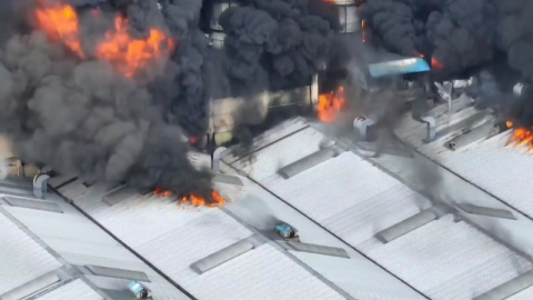 소방청, 광주 타이어 공장 화재에 '국가소방동원령'