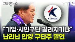 큰 논란 부른 FC안양 구단주 발언...\'심판 판정\' 지적하다 돌연, 왜? [지금이뉴스]