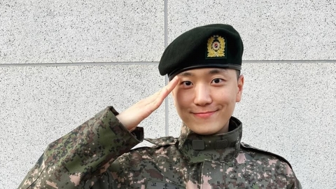 '김연아 남편' 고우림, 전역 소감..."드디어 멤버 모두 군필자!"