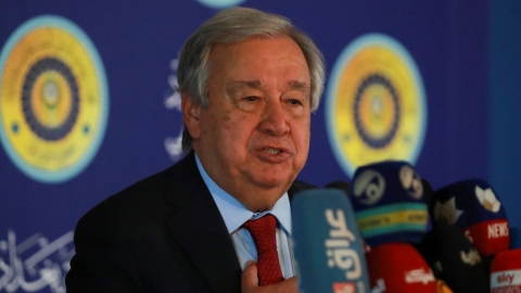 유엔 총장 "가자 구호품은 티스푼 규모"...구호 전면 허용 촉구