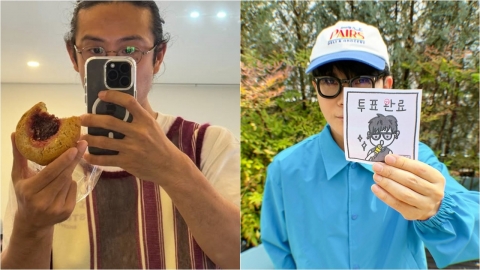 빈지노·이승환, 사전투표 첫날 올린 게시물 보니…강렬한 원색 눈길