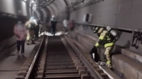  경찰 "지하철 5호선 화재, 방화 추정...현행범 체포"