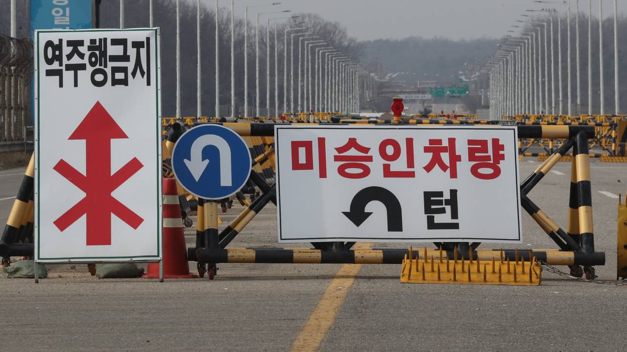 "하늘의 뜻, 판문점 가겠다"…통일대교 무단 진입 20대 남성 입건