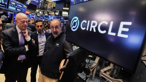 스테이블 코인 발행사 서클, 상장 첫날 공모가 대비 168% 폭등