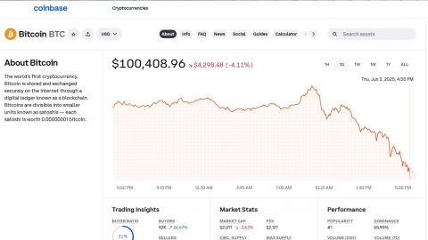 트럼프·머스크 갈등에 비트코인 10만 달러 선 위태