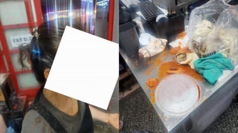 "양 적다"며 사장 모친 얼굴에 떡볶이 붓더니…\'쌍방\' 주장한 남성