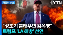 "화염병 던지는 그들은 동물"...\'LA 시위\' 침공으로 규정한 트럼프 엄포 [지금이뉴스]