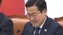 여야 원내대표 엇갈린 고별사...