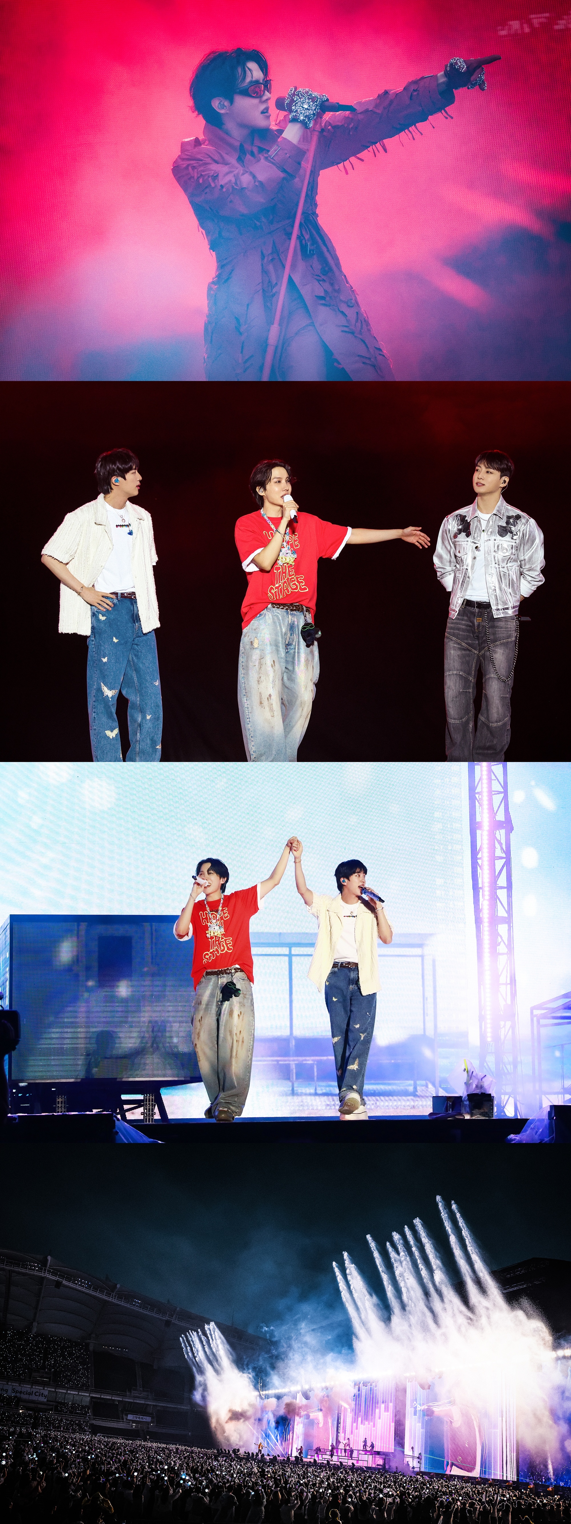 BTS 모인 제이홉 콘서트, 이틀간 5만 4천 명 모여 화려한 마무리