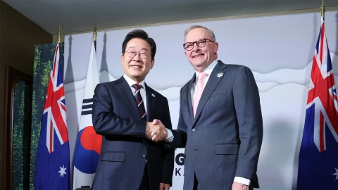  이 대통령, 알바니즈 호주 총리와 양자 회담