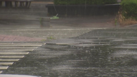  충남 금산군 유등천 문암교 '홍수주의보' 발령