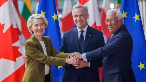 '트럼프 압박 동병상련' EU·캐나다, 안보 파트너십 체결