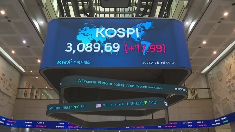  코스피 장중 3,133 '터치'…상법 기대감에 지주사 '훨훨'
