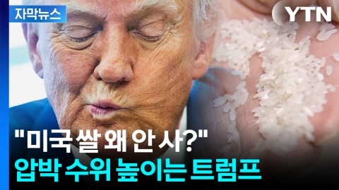 [자막뉴스] 자동차 이어 '쌀'...연일 일본 때리기 나선 트럼프
