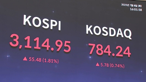 \'관세 서한\' 충격에도 코스피 3,100대…삼성전자도 선방