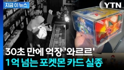 망치로 문 부수고 \'싹쓸이\'...1억원 넘는 희귀 포켓몬 카드 사라졌다 [지금이뉴스] 