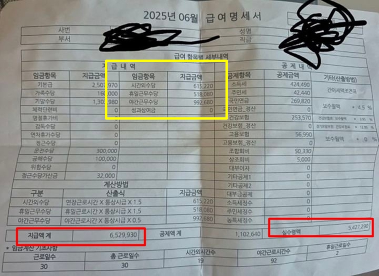 환경미화원 '월급 653만원' 인증에..."자세히 보고 충격"