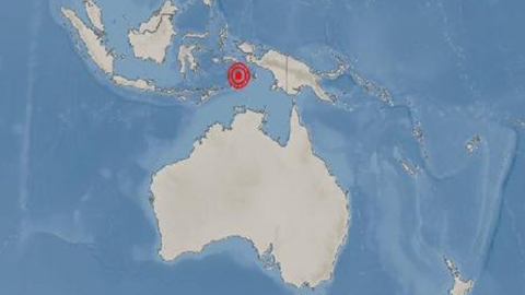 인도네시아 해역 규모 6.7 지진...피해 신고· 쓰나미 가능성 없어