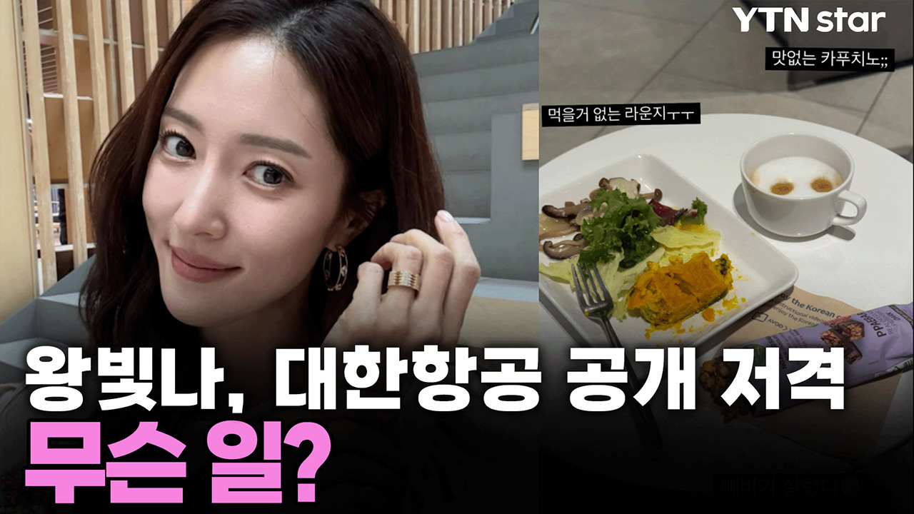 왕빛나, 대한항공 공개 저격...무슨 일?