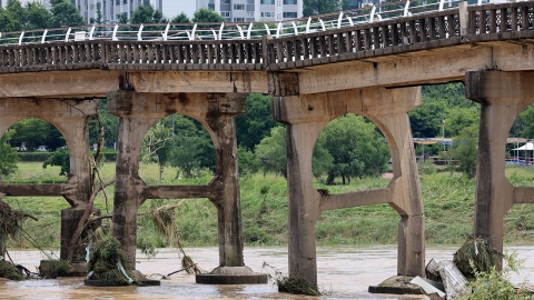  전남 목포·무안·영암 호우 긴급 재난문자...시간당 70mm 폭우