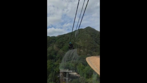  속초 설악산 케이블카 멈춤 사고...승객 87명 갇혀