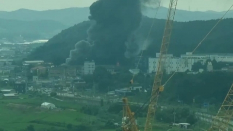  경기 용인 공장 대형 화재...소방 "대응 1단계 발령"