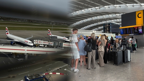 영국 '관제 장애'로 항공편 무더기 운항 차질