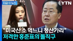 "관세 제로 땐 반대하더니 15%"...홍준표, 김규리도 저격 [지금이뉴스]