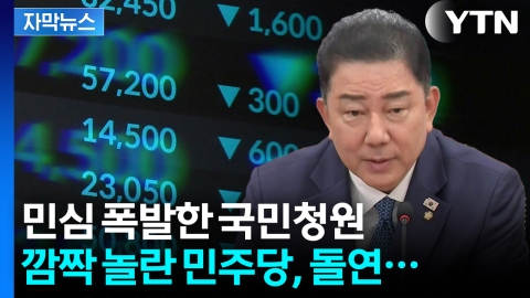 [자막뉴스] 코스피 5천 연다더니 '이럴 수가'...증시 급락에 민주당 '깜짝'