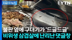 "식욕이 사라졌다" 구더기 옆에 삼겹살이...해외서 난리난 식당 [지금이뉴스]