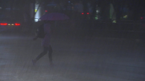  파주 문산읍 호우긴급재난문자 발송...시간당 72mm 이상 극한 호우