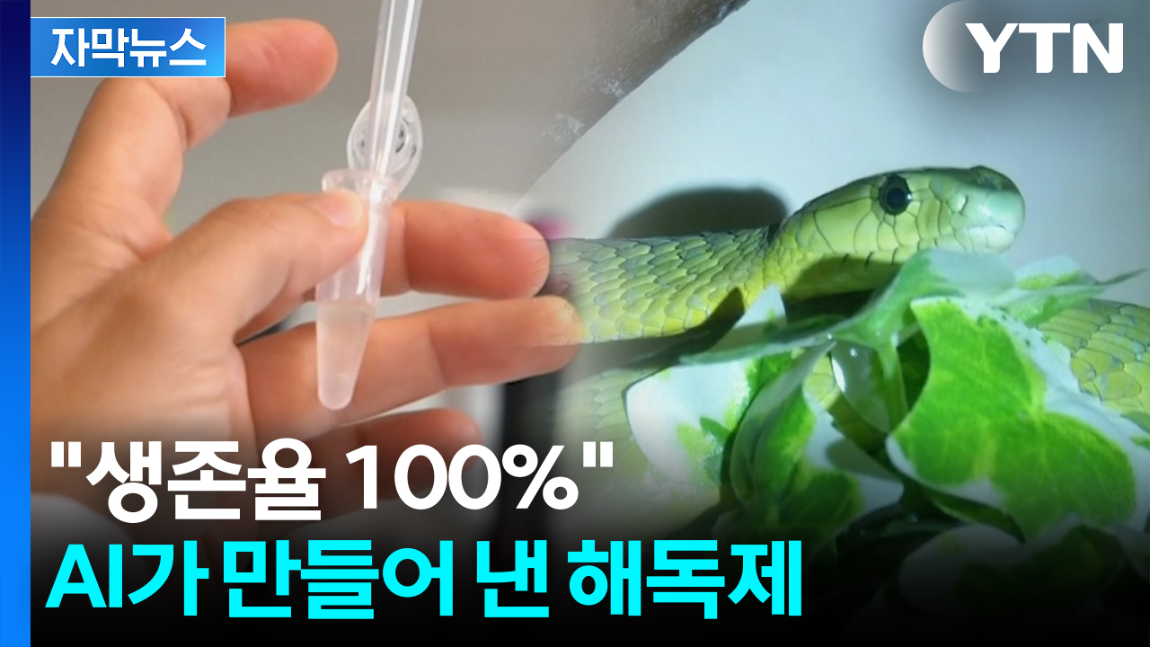 [자막뉴스] 저렴하고 빠르다...AI로 만든 뱀 해독제 효과 '충격'