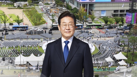 이 대통령, 국민임명식..."오직 국민만 믿고 직진"